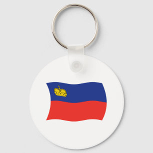 Liechtenstein-Flagge Schlüsselanhänger