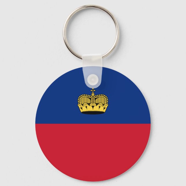 Liechtenstein-Flagge Schlüsselanhänger (Vorderseite)