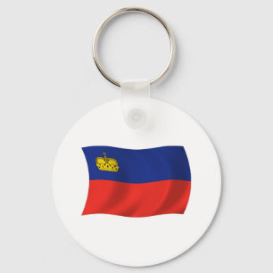Liechtenstein-Flagge Schlüsselanhänger