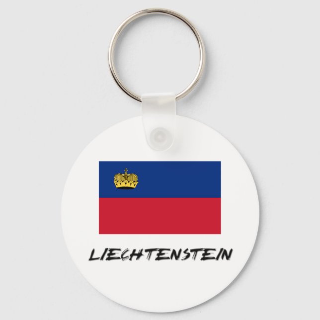 Liechtenstein-Flagge Schlüsselanhänger (Vorderseite)
