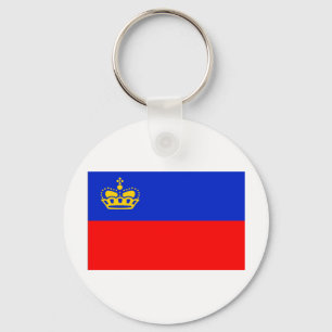 Liechtenstein-Flagge Schlüsselanhänger