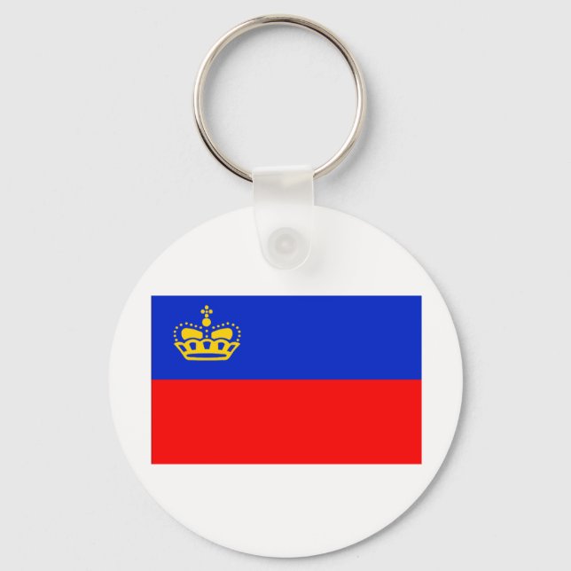 Liechtenstein-Flagge Schlüsselanhänger (Vorderseite)