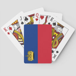 Liechtenstein-Flagge Spielkarten