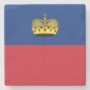 Liechtenstein-Flagge Steinuntersetzer