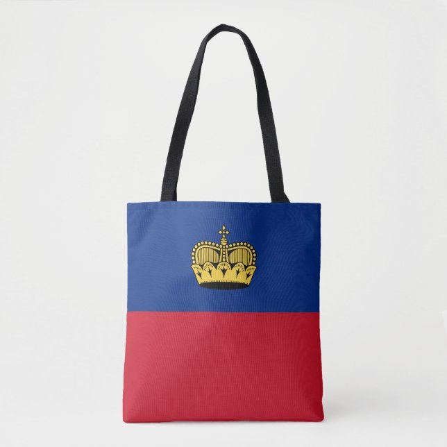 Liechtenstein-Flagge Tasche (Vorderseite)