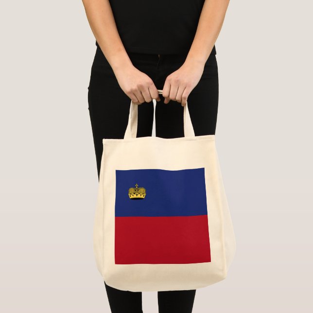 Liechtenstein-Flagge Tragetasche (Vorderseite (Produkt))