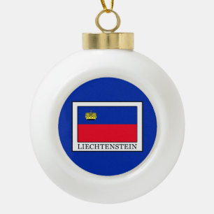 Liechtenstein Keramik Kugel-Ornament
