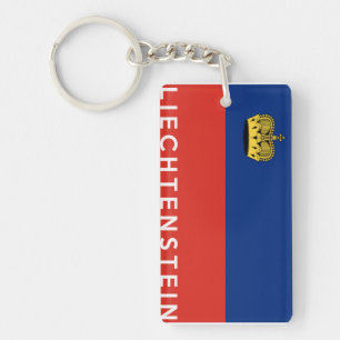 Liechtenstein-Landesflaggetextname Schlüsselanhänger