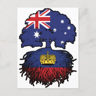Liechtenstein Liechtensteiner Australien Postkarte