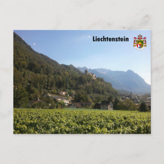 Liechtenstein mit Wappen / Liechtenstein mit Coat Postkarte