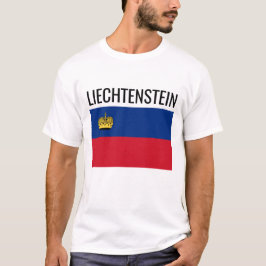 Liechtenstein // Nationale Weltflagge T-Shirt