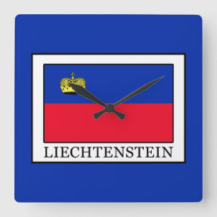 Liechtenstein Quadratische Wanduhr