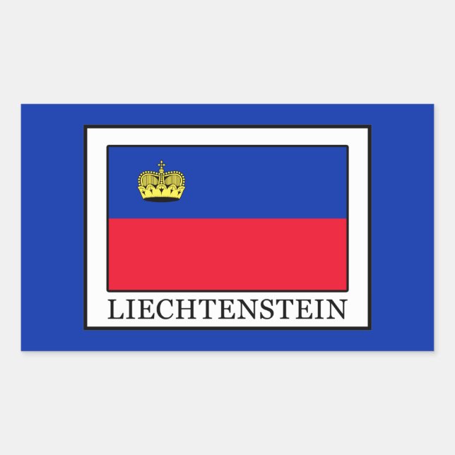 Liechtenstein Rechteckiger Aufkleber (Vorderseite)