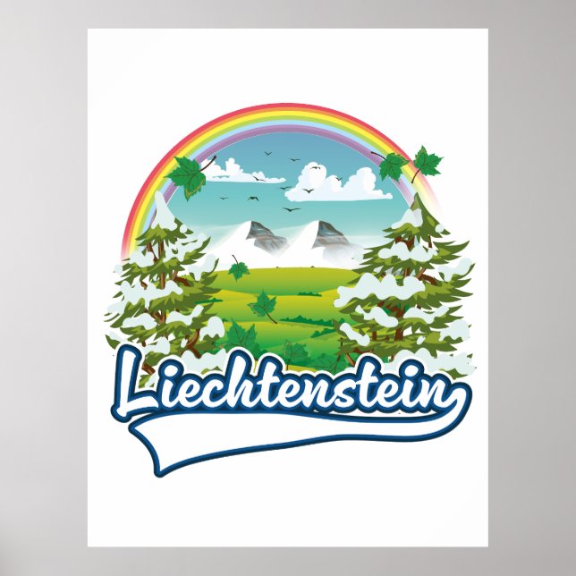 Liechtenstein-Reiselogo Poster (Vorne)