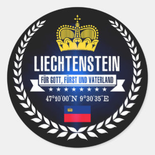 Liechtenstein Runder Aufkleber