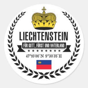 Liechtenstein Runder Aufkleber