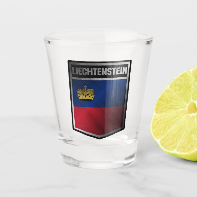 Liechtenstein Schnapsglas (Vorderseite)