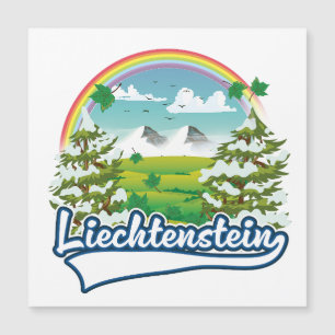 Liechtenstein Travel Logo Magnetkarte