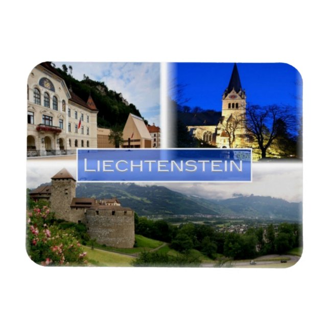 Liechtenstein - Vaduz - Parlament - Magnet (Horizontal)