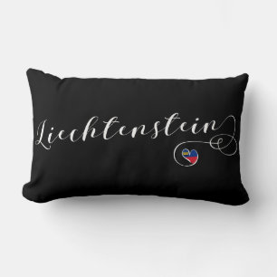 Liechtensteiner - Flaggenherz Lendenkissen