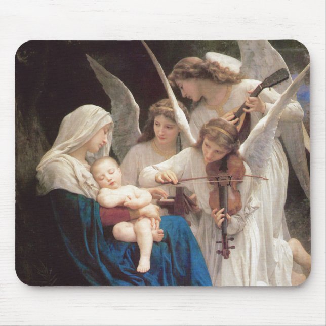 Lied der Engel (1881) von Bouguereau Mousepad (Vorne)