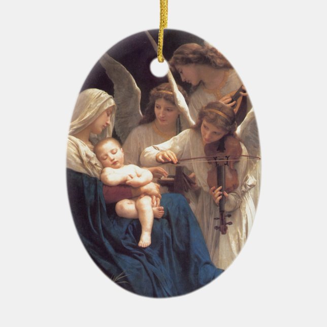 Lied der Engel - William-Adolphe Bouguereau Keramikornament (Vorne)
