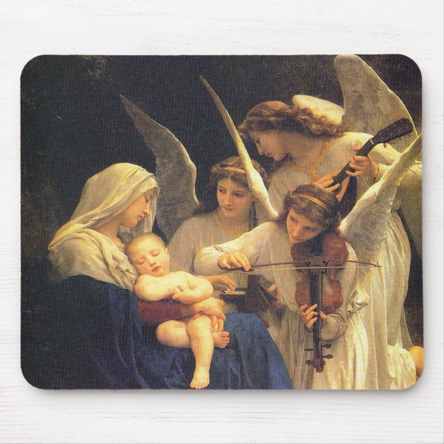 Lied der Engel, William-Adolphe Bouguereau Mousepad (Vorne)