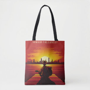Lied der Sonnenuntergang Veranschaulichung Sonnenu Tasche