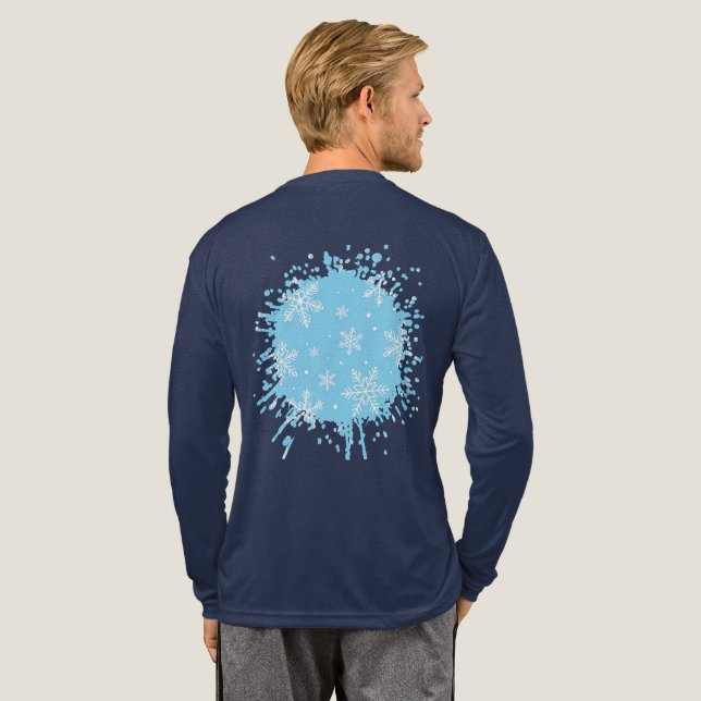Lied des Schnees Tri-Blend Shirt (Voller Rücken)