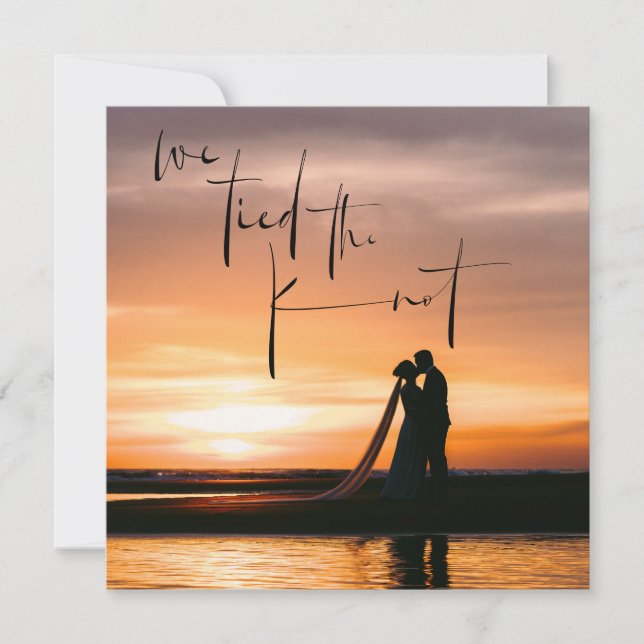 Lied the Knot Photo Elopement Faire-part (Devant)