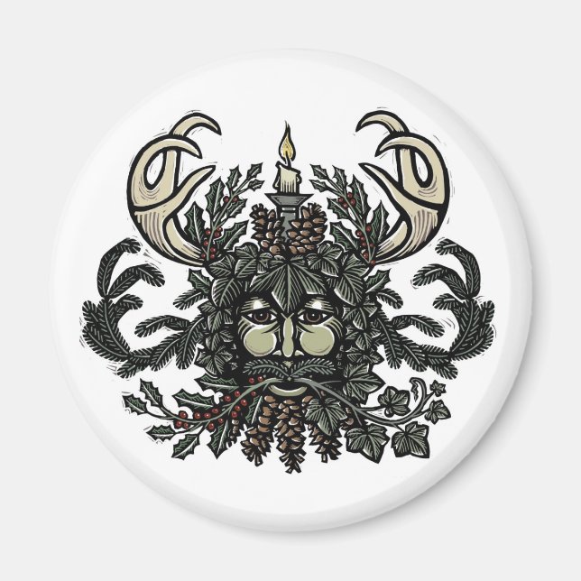 Lied von Solstice Greenman Kühlschrankmagnet (Vorne)