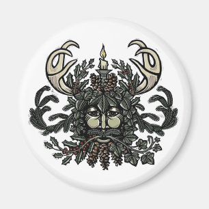 Lied von Sonnenwende Greenman Kühlschrankmagnet