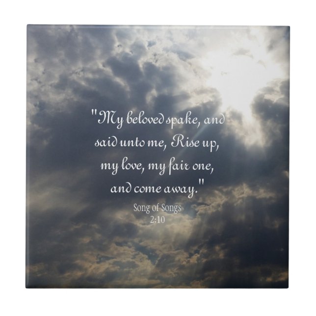 Lieder 2:10 Keramik Tile Fliese (Vorderseite)