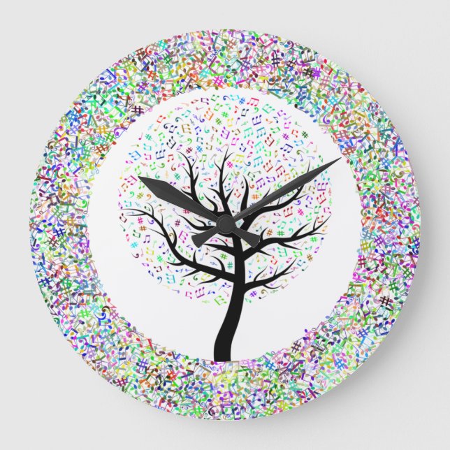 Lieder im Baum des Lebens Große Wanduhr (Vorderseite)