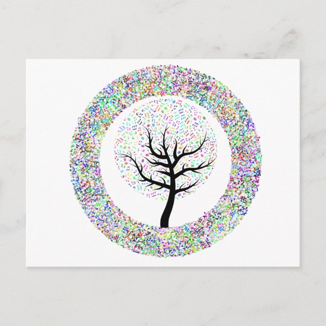 Lieder im Baum des Lebens Postkarte (Vorderseite)