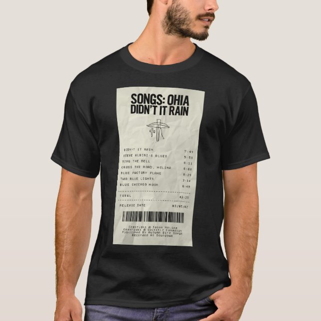 Lieder: Ohia - Es regnet nicht - Jason Molina T-Shirt (Vorderseite)