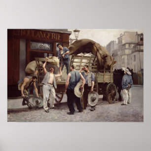 Liefern des Mehls, 1885 Poster