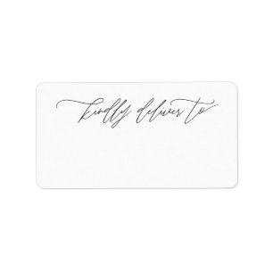 Liefern Sie bitte an modernes Kalligraphie-Skript Adressaufkleber