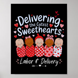 Liefern süßesten Schatzes Valentinstag-Arbeit An Poster