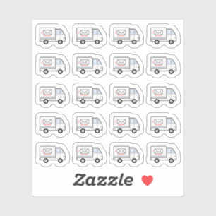 Lieferpostwagen Bujo-Planer Aufkleber