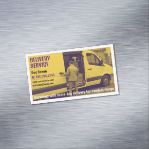 Lieferservice   Kurier Magnetische Visitenkarte