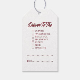 Lieferung an geschenkanhänger