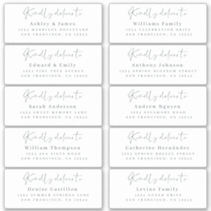 Lieferung an Guest Address Labels BESTELLUNG am 6"