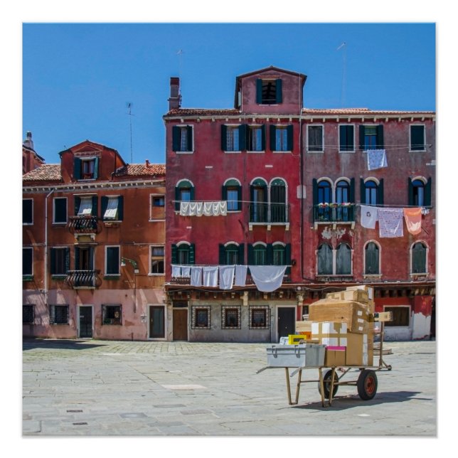 Lieferung der Boxen nach Venedig Poster (Vorderseite)