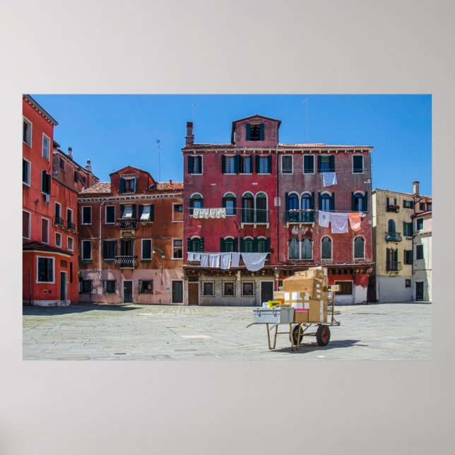 Lieferung der Boxen nach Venedig Poster (Vorne)