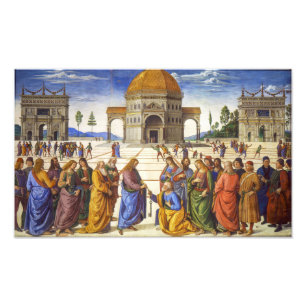 Lieferung der Schlüssel   Pietro Perugino   Fotodruck