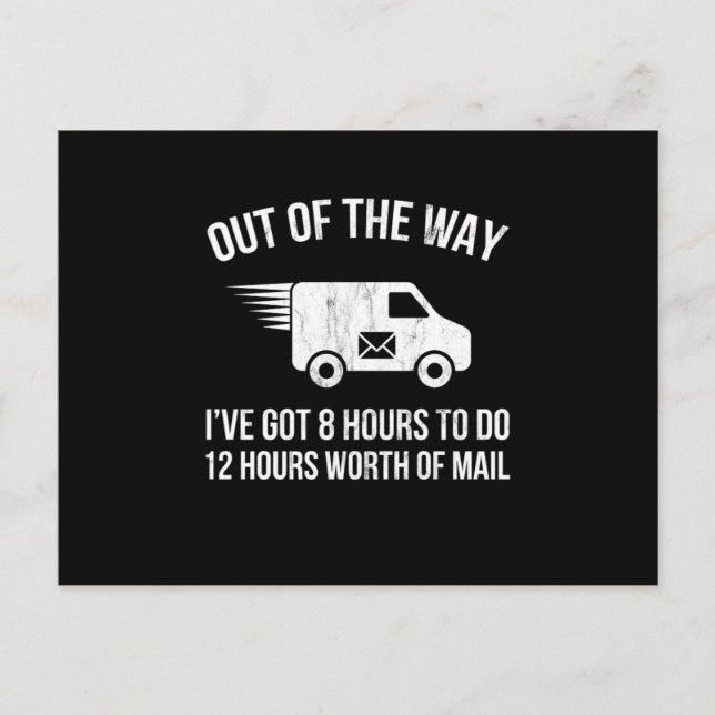 Lieferung Fahrer Kleidung Geschenke Lieferung LKW Postkarte (Vorderseite)