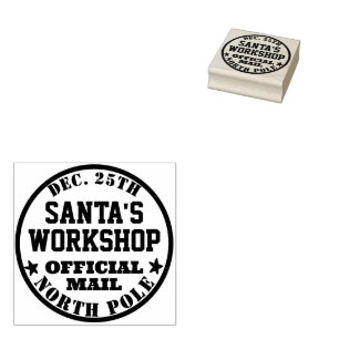 Lieferung Offizieller Post im Santa-Workshop Gummistempel