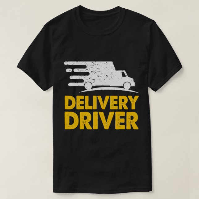 Lieferung Treiber Lieferung Lebensmittel Lieferung T-Shirt (Design vorne)