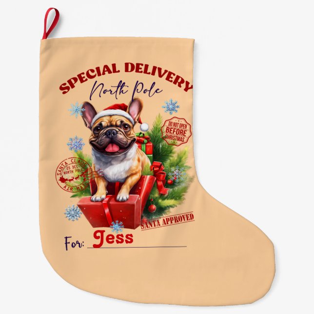 Lieferung von Bulldog-Nordpol Großer Weihnachtsstrumpf (Vorderseite)